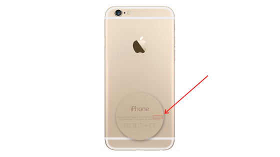 iPhone Back Model Number
